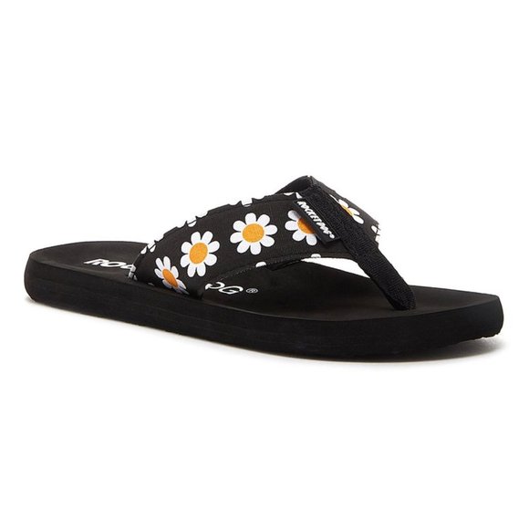 Rocket Dog Shoes - Rocket Dog Size 8M Women's Black Daisy Adios Flip Flops Sandals Shoes